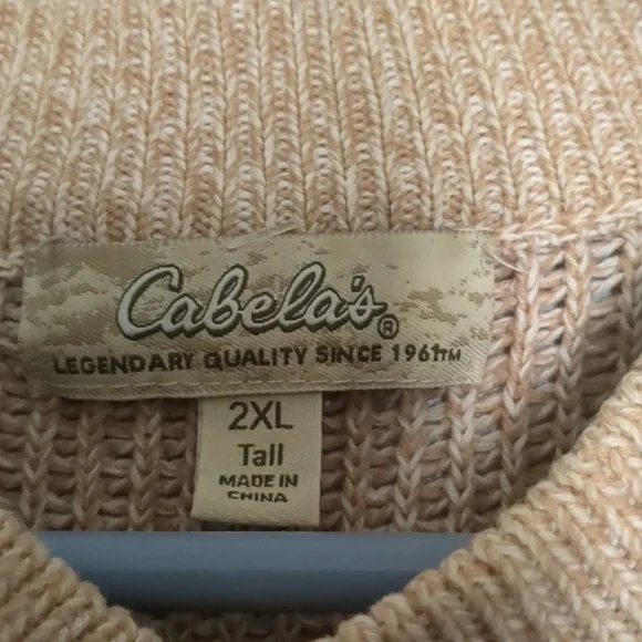 Cabela's Fisherman Henley Sweater 2XLT - Picture 2 of 6